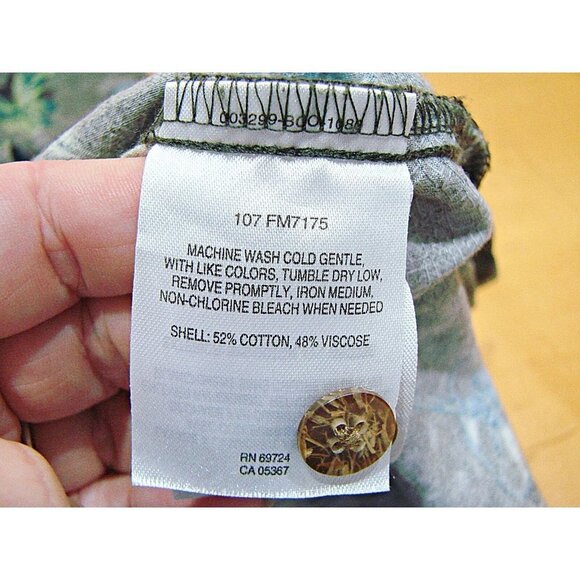 Columbia Mens River Lodge Short Sleeve Button Front Shirt Gray Tropical Size L - Picture 7 of 9